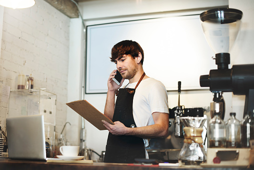 Barista Cafe Making Coffee Preparation Service Concept
