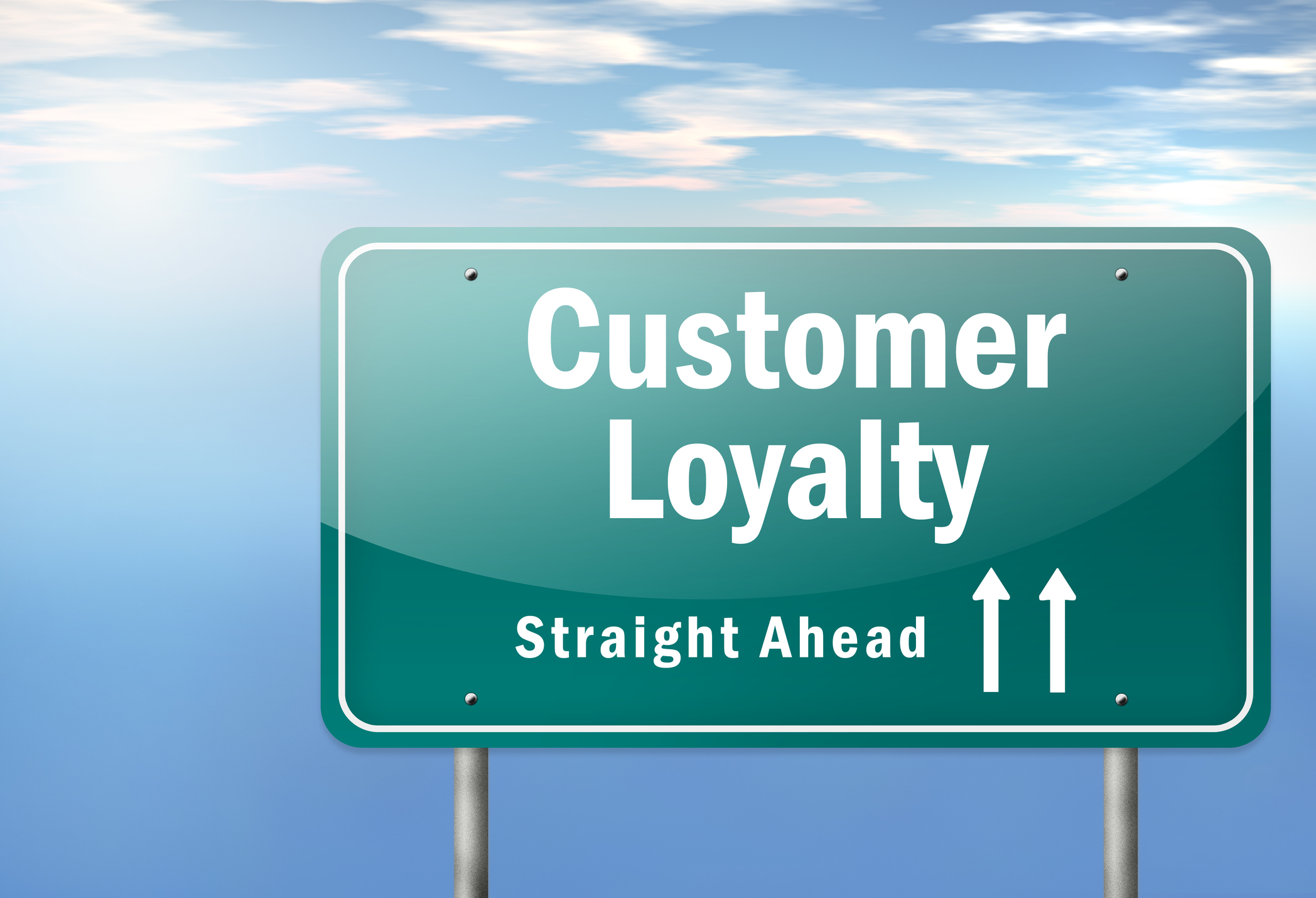 Highway Signpost Customer Loyalty customer loyalty