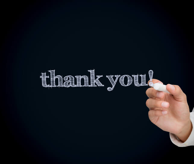 your thank you page
