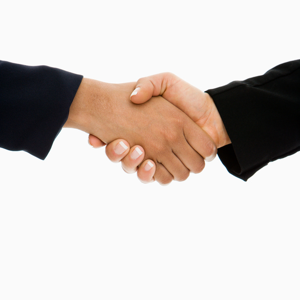 Women shaking hands people