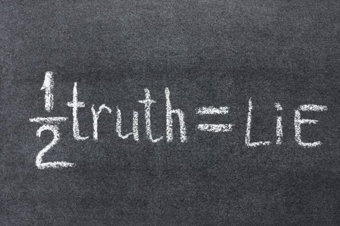 Image result for half truths"
