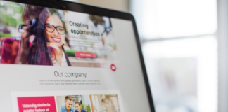 landing page