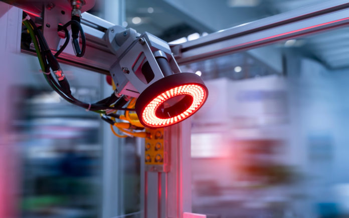 Smart,Robot,In,Manufacturing,Industry,For,Industry,4.0,And,Technology industrial