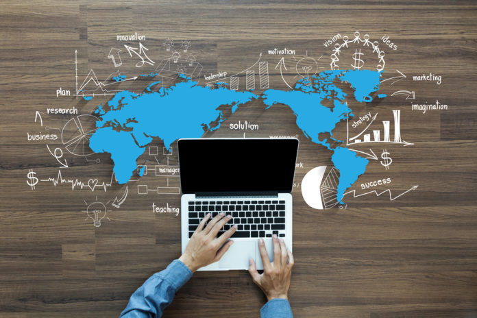 World,Map,With,Creative,Thinking,Drawing,Charts,And,Graphs,Business global